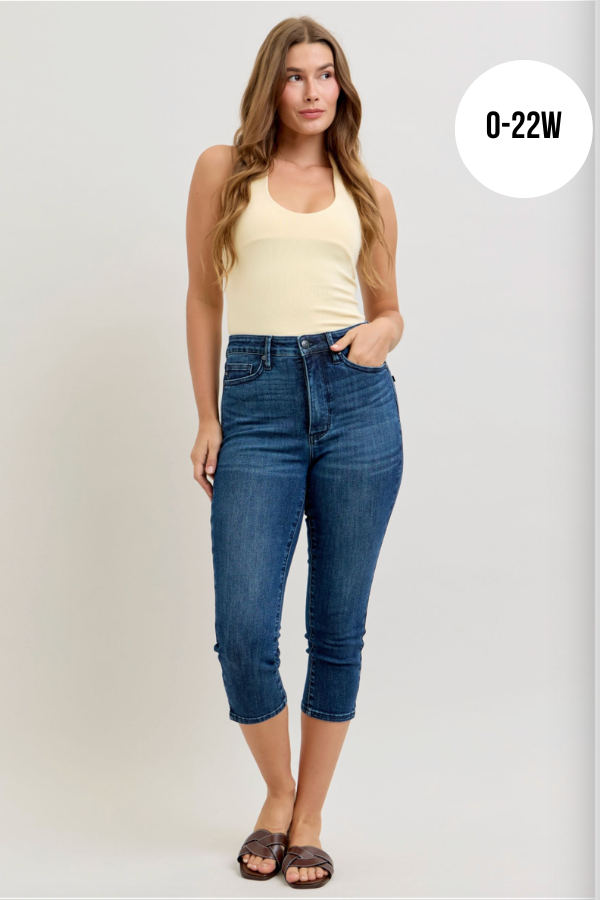 Judy Blue High Rise Capri- 78119