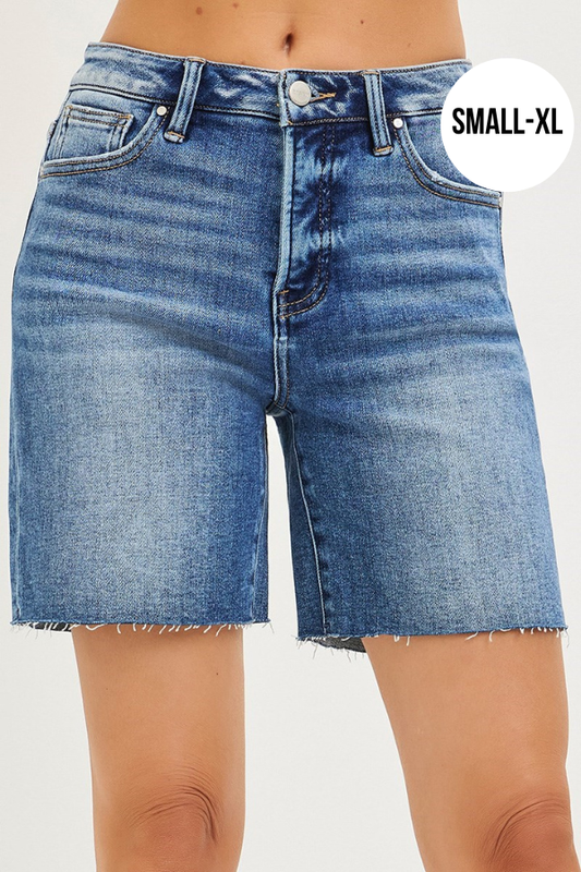 Risen Tummy Control, High Rise, Mid Length Shorts