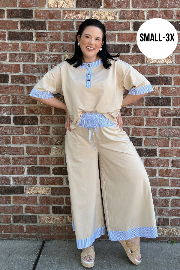 Contrast Trim Set- Bottoms