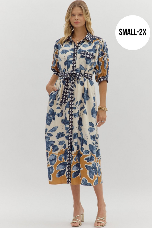 Botanical Midi Dress