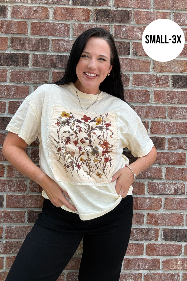 Floral Patchwork Top - Shop Ravel