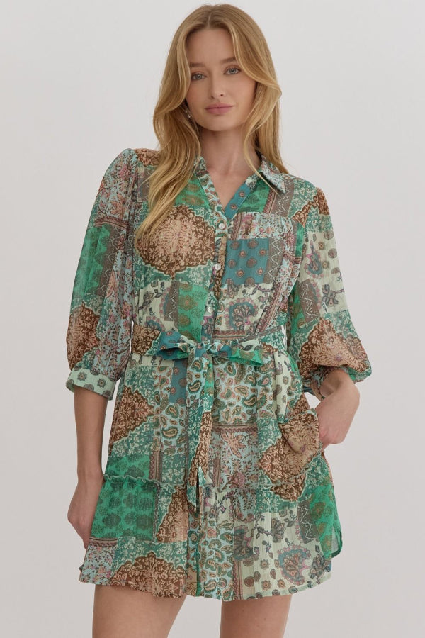 Mixed Print Dress - Shop Ravel