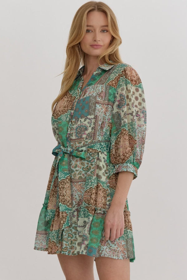 Mixed Print Dress - Shop Ravel