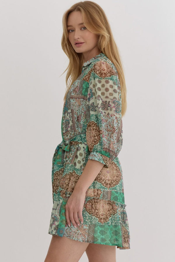 Mixed Print Dress - Shop Ravel