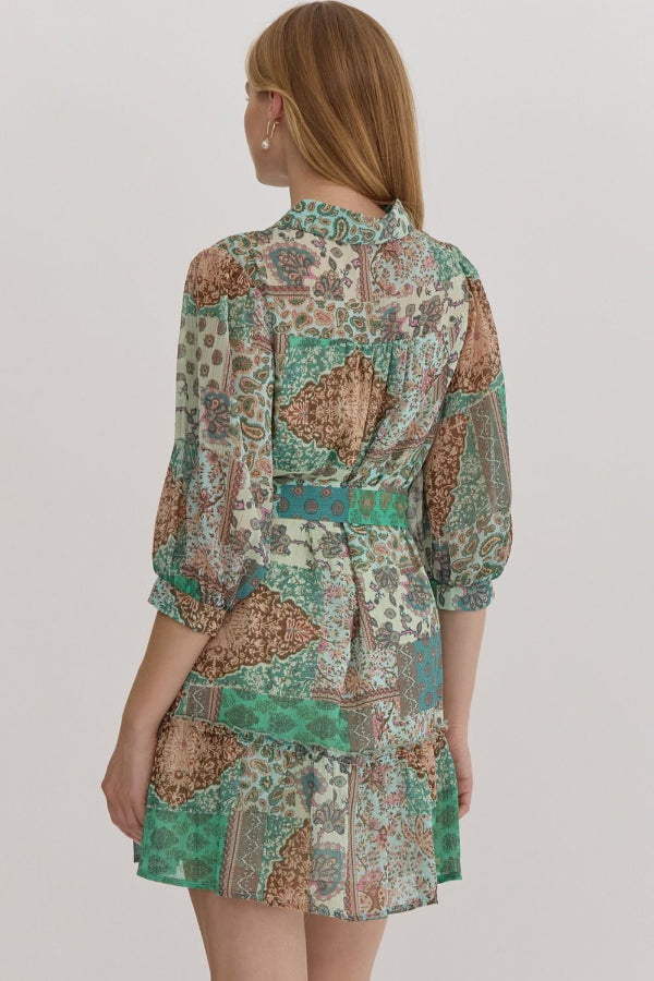 Mixed Print Dress - Shop Ravel