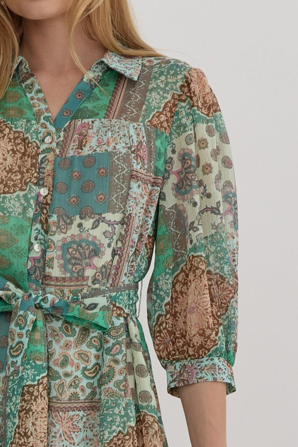 Mixed Print Dress - Shop Ravel