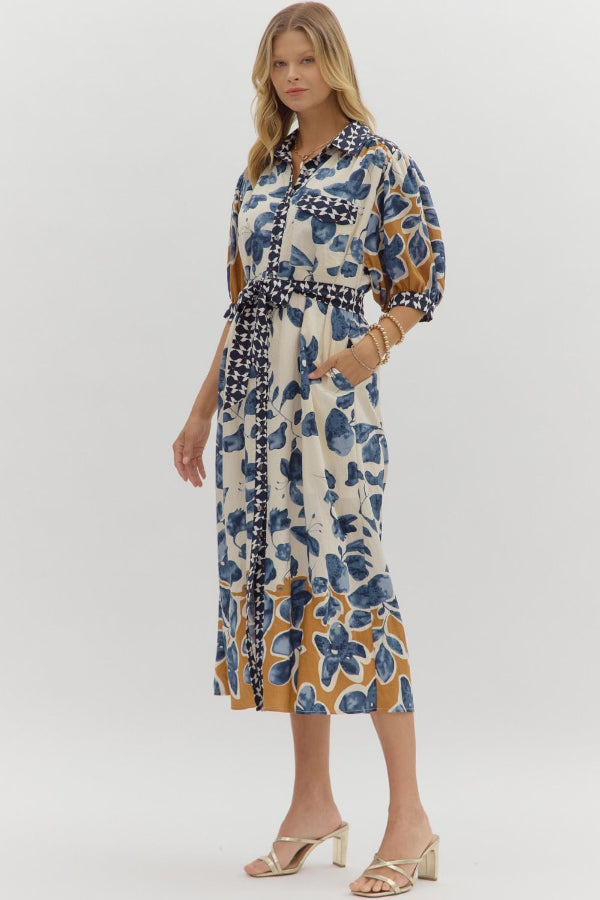 Botanical Midi Dress