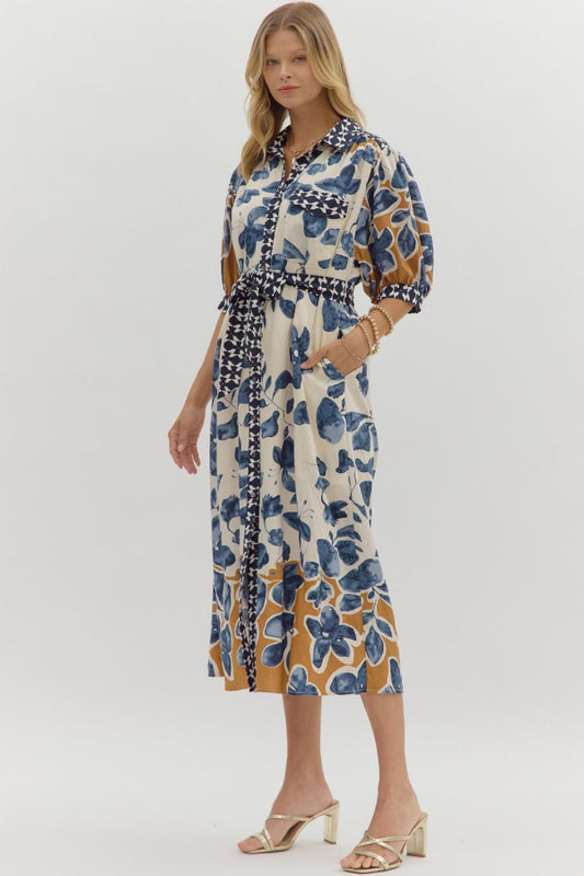 Botanical Midi Dress