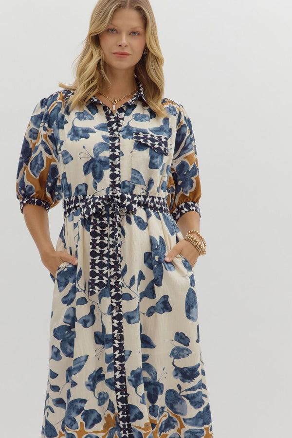 Botanical Midi Dress