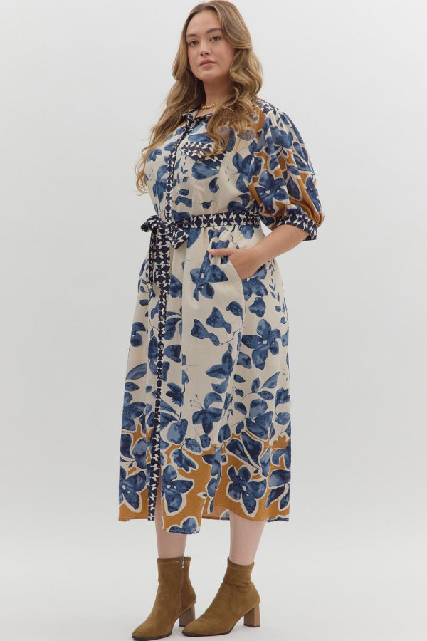 Botanical Midi Dress