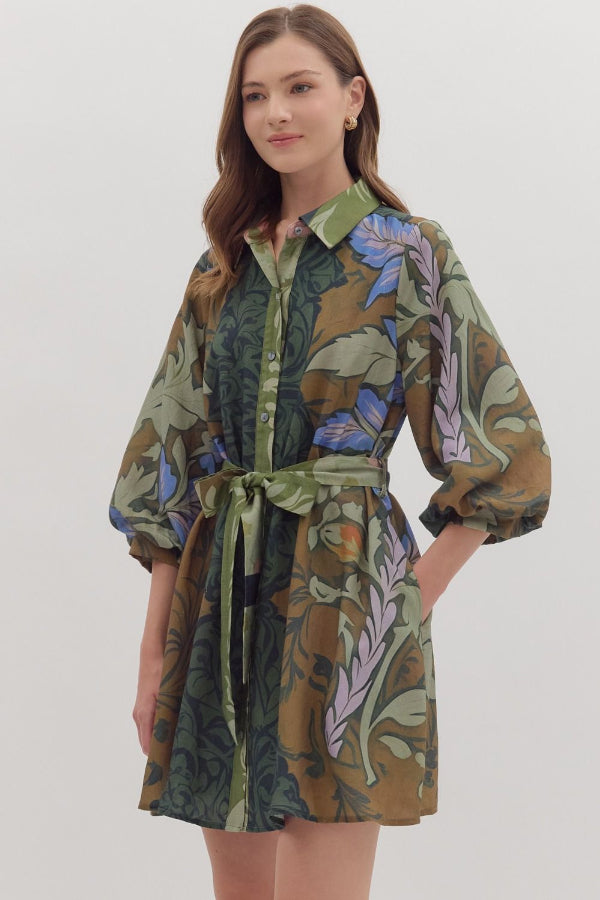 Botanical Mini Dress