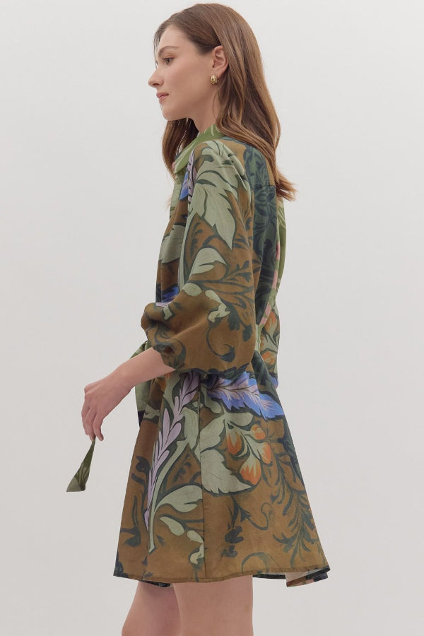 Botanical Mini Dress