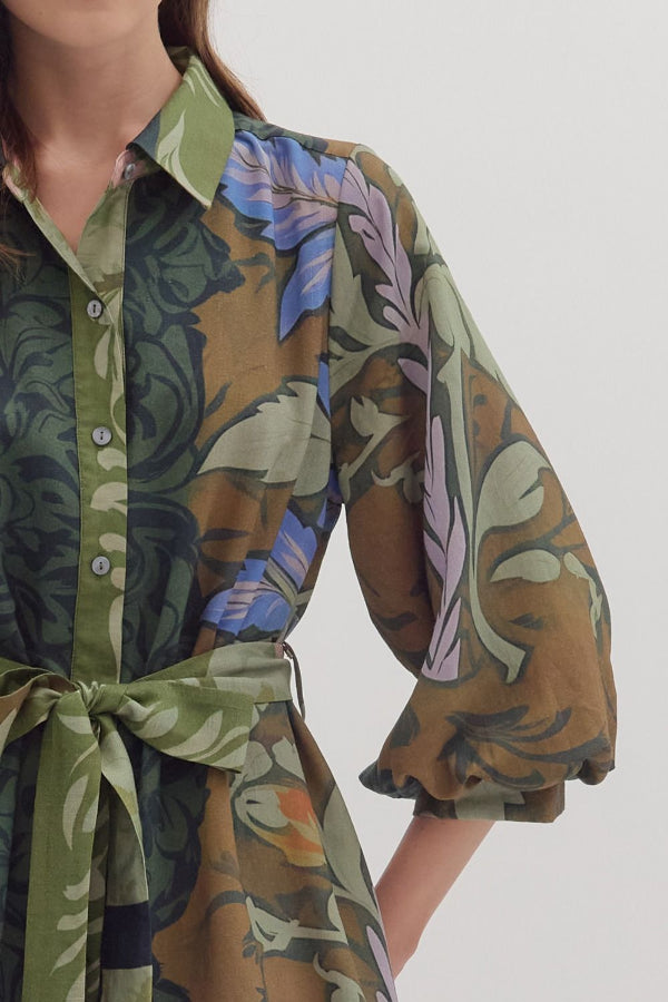 Botanical Mini Dress