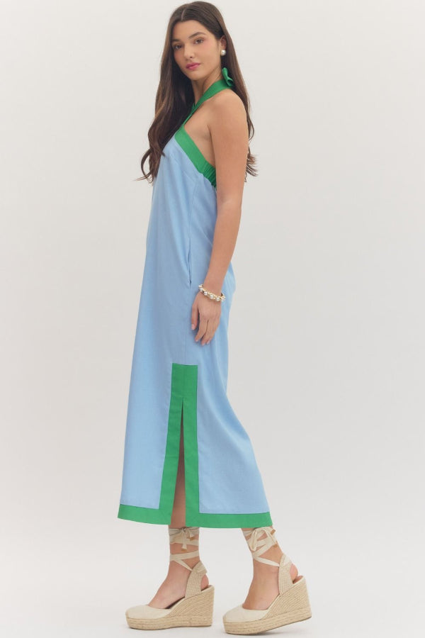 Cross Cross Halter Midi Dress - Shop Ravel