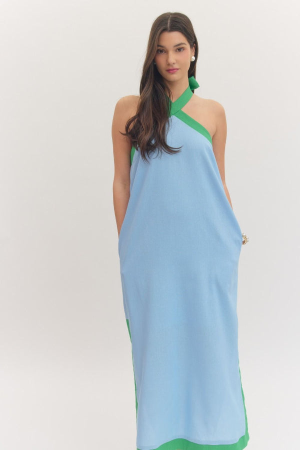 Cross Cross Halter Midi Dress - Shop Ravel