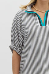 Twice the Stripe Top