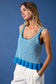 Scalloped Edges Knit Tank