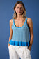Scalloped Edges Knit Tank