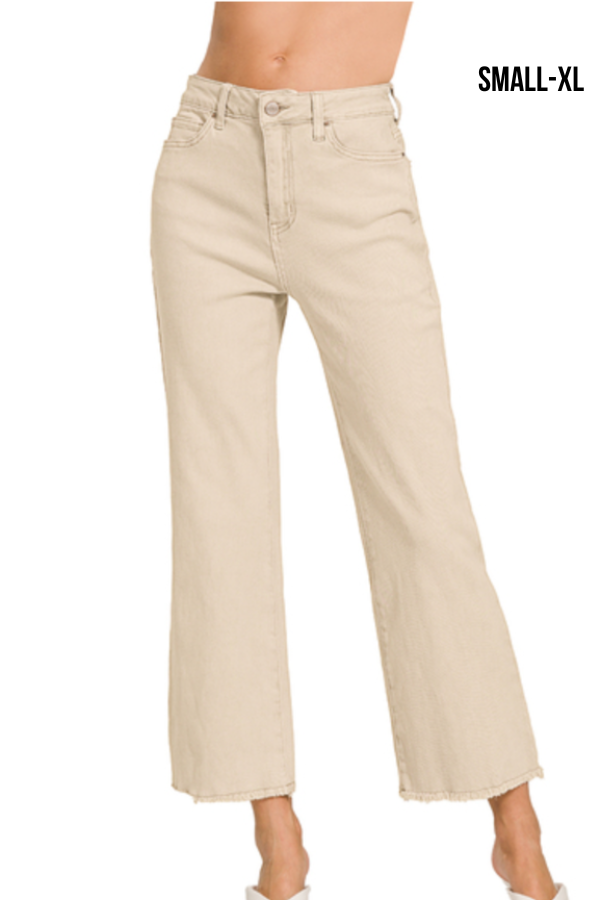 Back at it Pants- Sand Beige