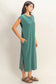 Dark Teal Midi Dress