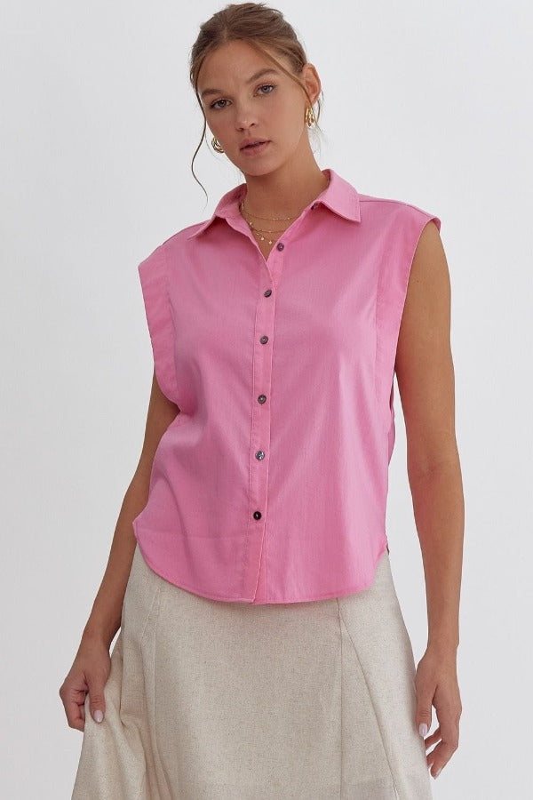 Entro Shirts & Tops Back to the Basics Top - Pink