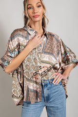 eesome Shirts & Tops Bubble Blouse