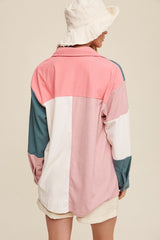 Listicle Clothing Shirts & Tops Colorful Heart Shacket