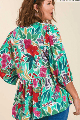 Umgee Shirts & Tops Curve Fruity Top