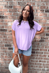 ZENANA Shirts & Tops Lilac Moment Top