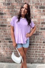 ZENANA Shirts & Tops Lilac Moment Top