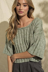 Papermoon Shirts & Tops Olive / Small PT15875 - OLIVE