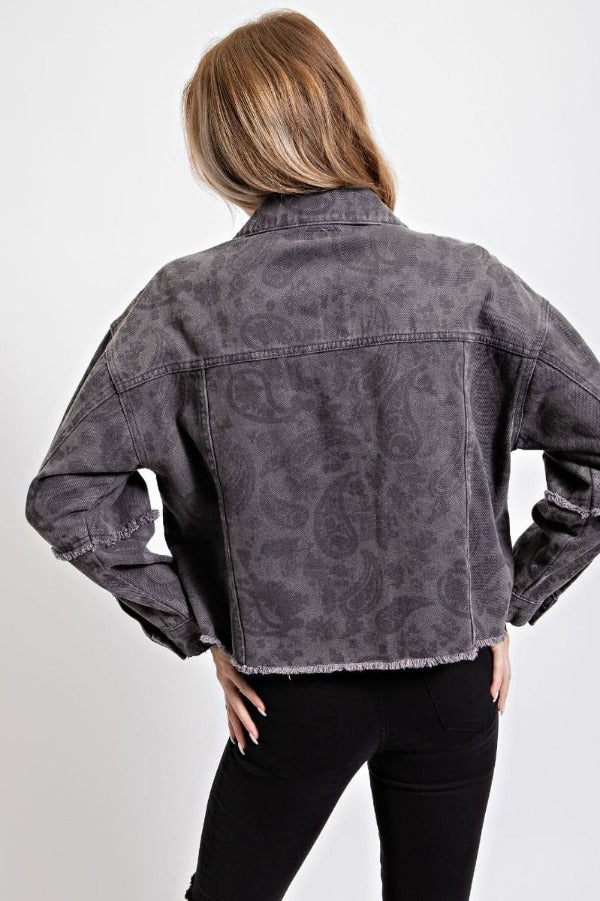 Easel Shirts & Tops Paisley Printed Jacket