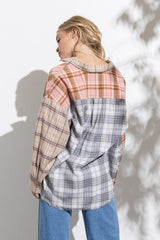 Papermoon Shirts & Tops Patchwork Plaid Top