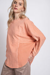 Easel Shirts & Tops Peaches & Cream Pullover