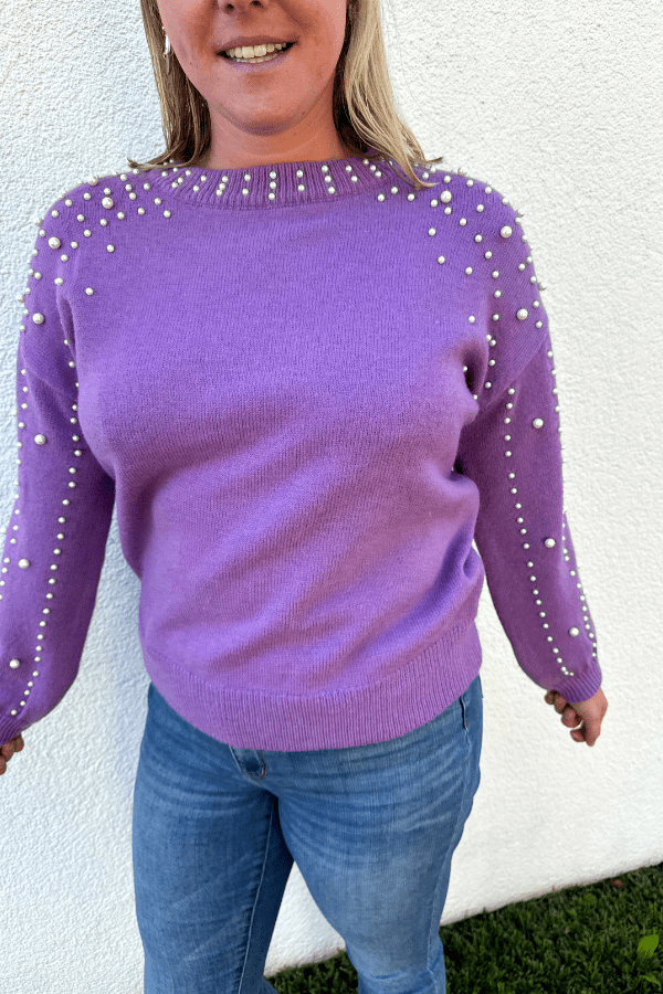 BiBi Shirts & Tops Pearl Details Sweater