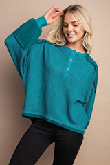 GiGio Shirts & Tops Teal Feeling Pullover