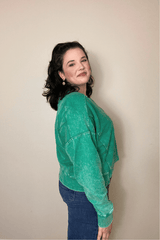 ZENANA Shirts & Tops Terry Pullover