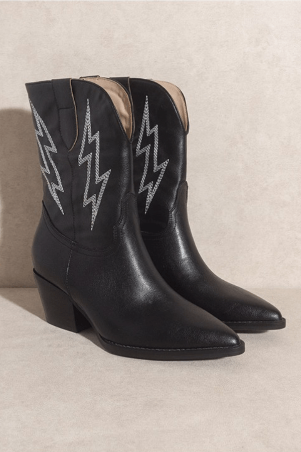 Let's See Style Accessories Lightning Strikes Boot