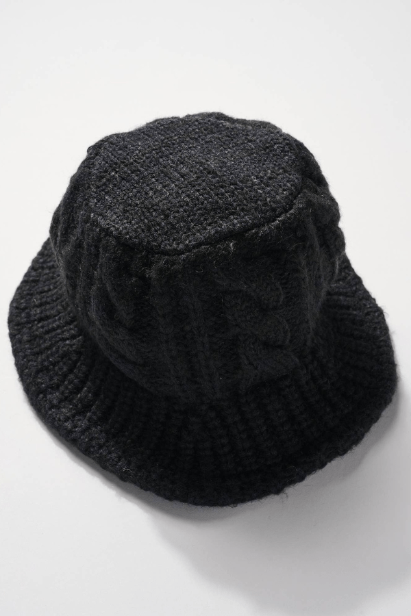 Avenue Zoe Accessories Solid Knitted Bucket Hat