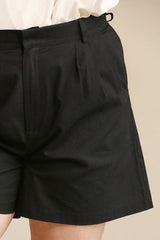 GiGio Bottoms Curve Pleated Shorts