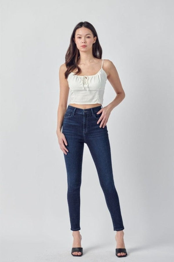 CELLO Bottoms High Rise Ankle Skinny