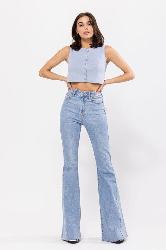 CELLO: HIGH WAISTED FLARE JEANS
