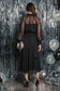 By The River Dress MOCK NECK SHEER MIDI DRESS