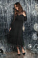 By The River Dress MOCK NECK SHEER MIDI DRESS
