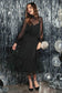By The River Dress MOCK NECK SHEER MIDI DRESS