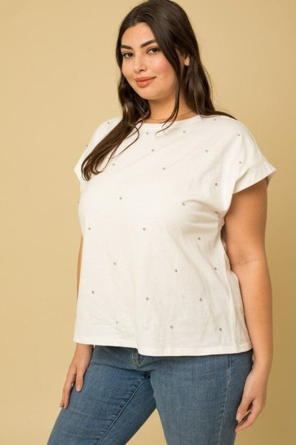 Gilli Shirts & Tops Curve Studded Top