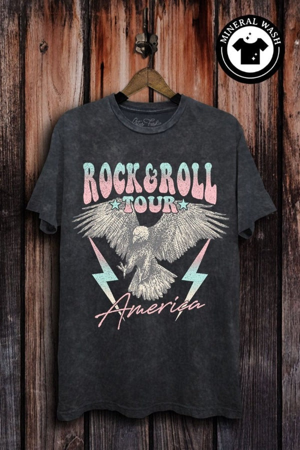 Lotus Fashion Shirts & Tops Rock And Roll Tour America Graphic Top